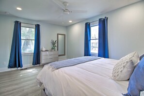 2 bedrooms, iron/ironing board, WiFi, bed sheets