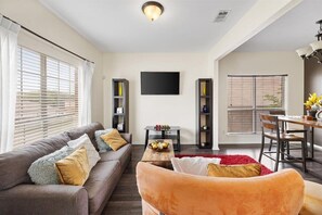 TV, fireplace, Netflix, streaming services