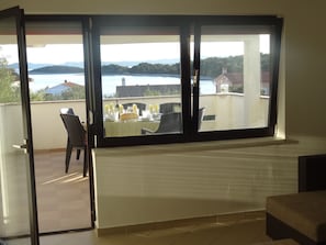 Apartment, 2 Bedrooms, Smoking, Balcony | Lounge - Ilsad Apartments, Apartment With Pool 80 Meters From se, Sea View From Balcony (Pasman)