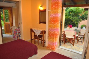 House, 1 Bedroom, Smoking, Patio | 2 bedrooms, iron/ironing board, bed sheets - Beachfront Holiday Houses Yannis on Agios Gordios Beach (Corfu)
