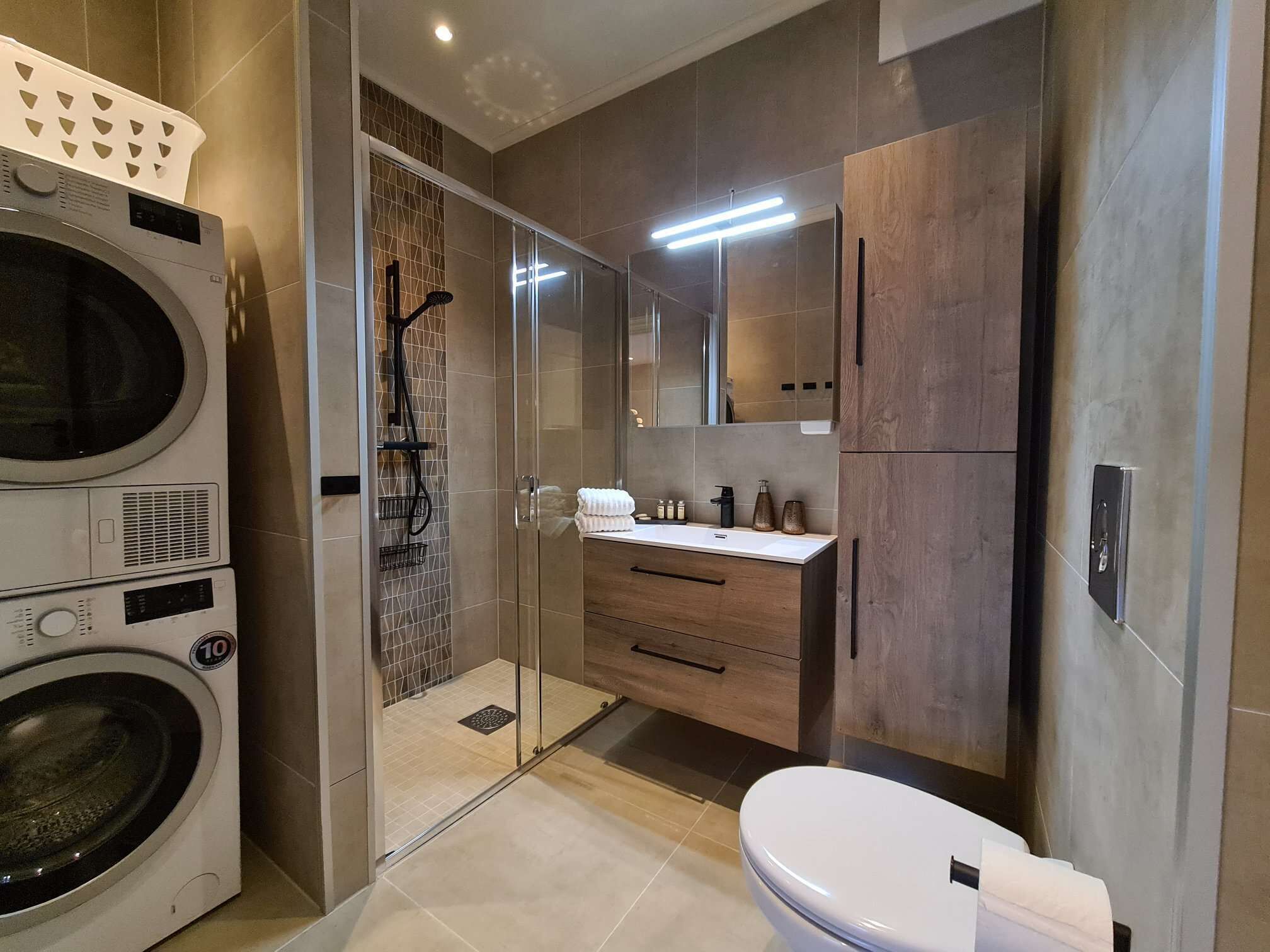 Appartement, 3 chambres, vue sur le jardin | Salle de bain