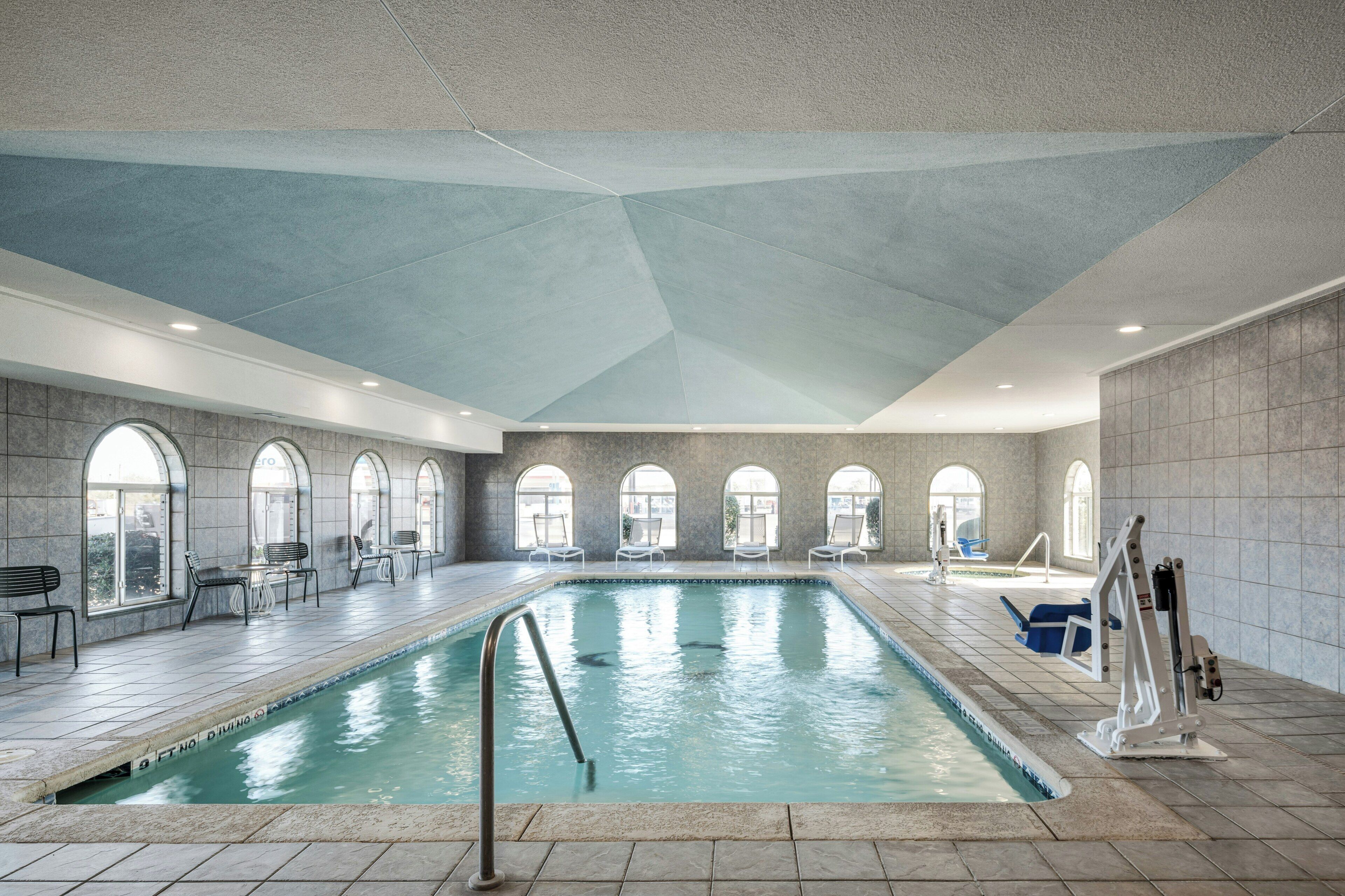 Indoor pool, outdoor pool
