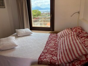 2 bedrooms, desk, iron/ironing board, travel cot