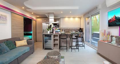 Gites Spa Strasbourg Appartement le 14 jacuzzi sauna privé, Gite le 14