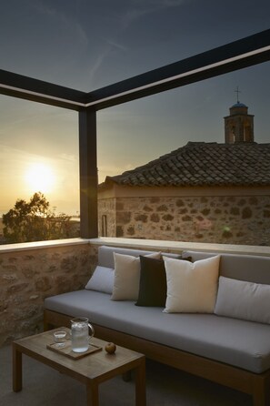 Terrace/patio - Villa with outdoor pool for 8 persons (West Mani)