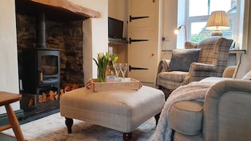 Cottage | Living room | Fireplace