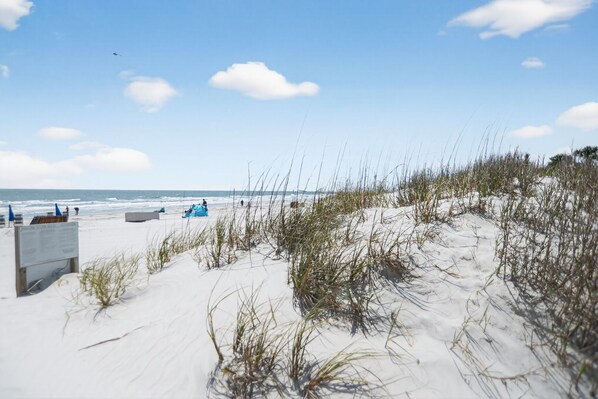 Playa en los alrededores y toallas de playa 