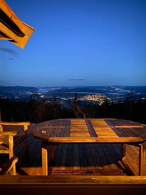 Outdoor dining - Lifjell - Mountaincottage With Amazing View (Vestfold og Telemark)
