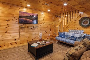 TV, fireplace, DVD player