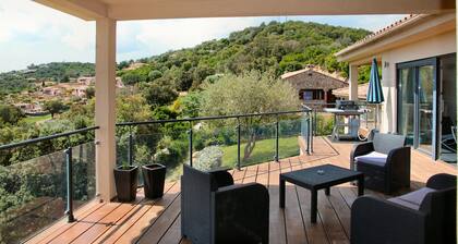 Maremuntagna villa luxe 16 pers vue mer 7 ch piscine chauffée 10 mi ville/plage