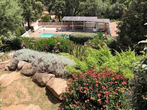 Outdoor pool, a heated pool - Maremuntagna luxury villa 16 pers sea view 7 bd heated pool 10 mi town/beach (Porto Vecchio)