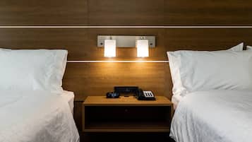 Hypo-allergenic bedding, in-room safe, desk, laptop workspace