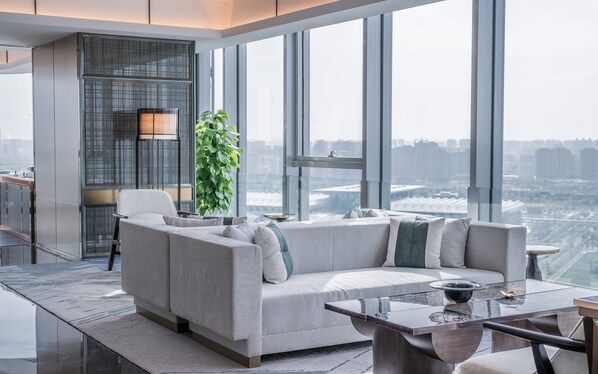 Down duvets, minibar, in-room safe, desk