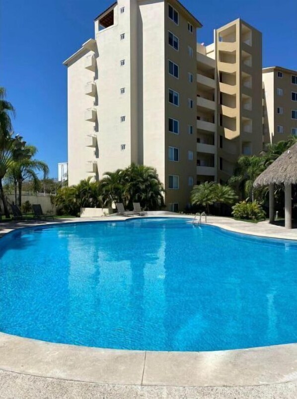 A heated pool