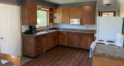3 bed 1 bath ranch style home a half a block to trail and 10 mins to MTU