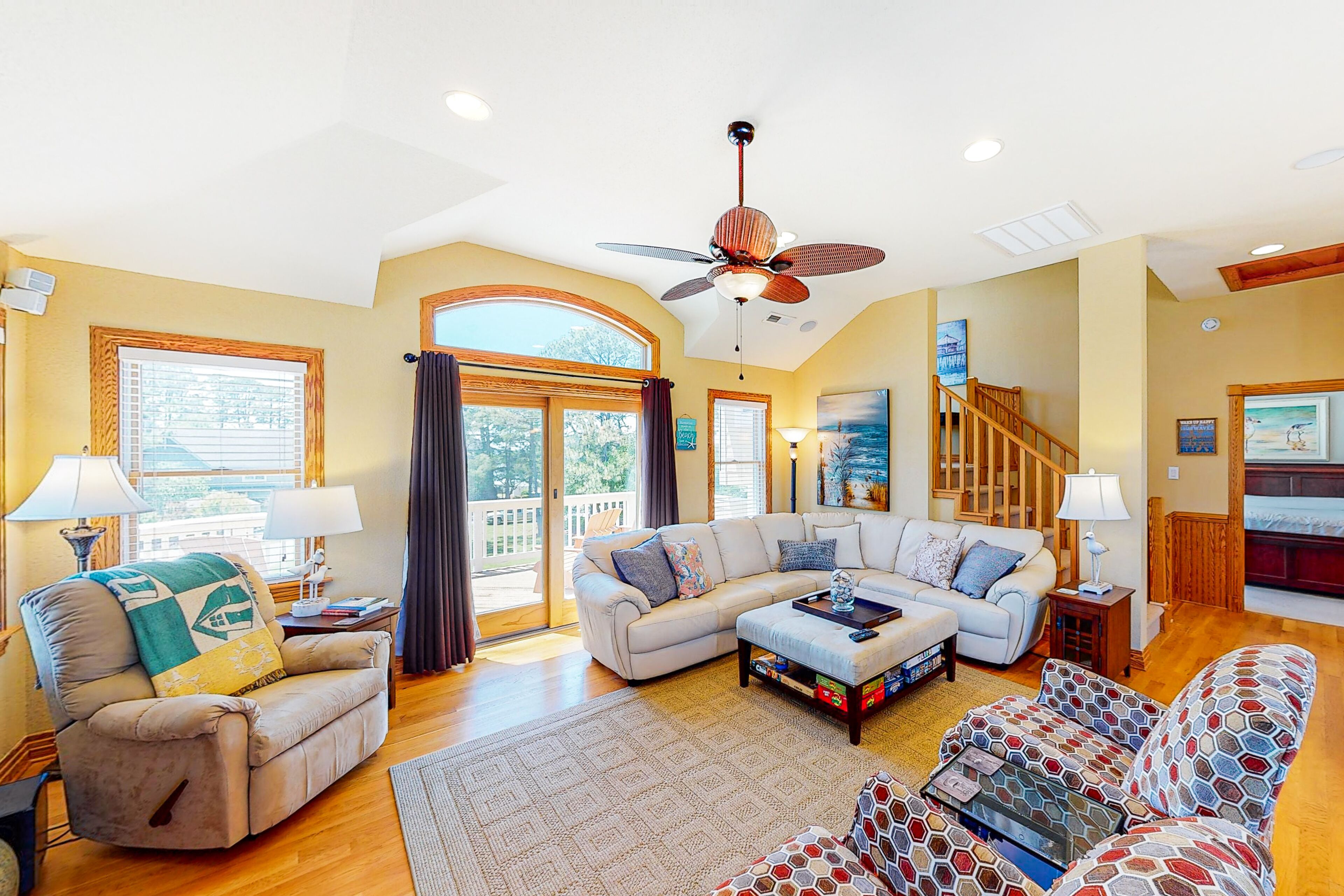 Dog-friendly home with sound views, pools, private hot tub, & sports courts