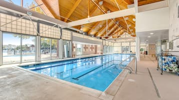 Indoor pool, a heated pool