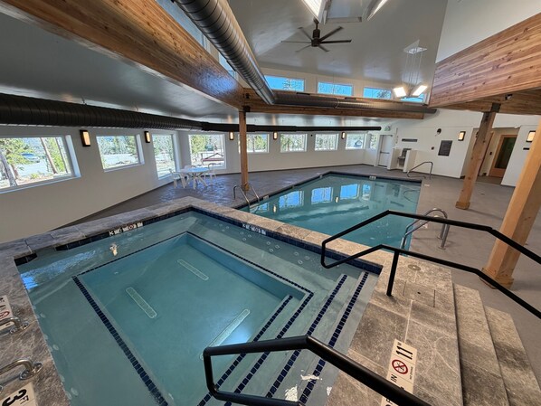 Indoor pool, a heated pool - New Pool, Hot Tub & Sauna | 3BR Condo Sleeps 8 (Silverthorne)