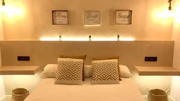 2 slaapkamers, een strijkplank/strijkijzer, gratis wifi, beddengoed