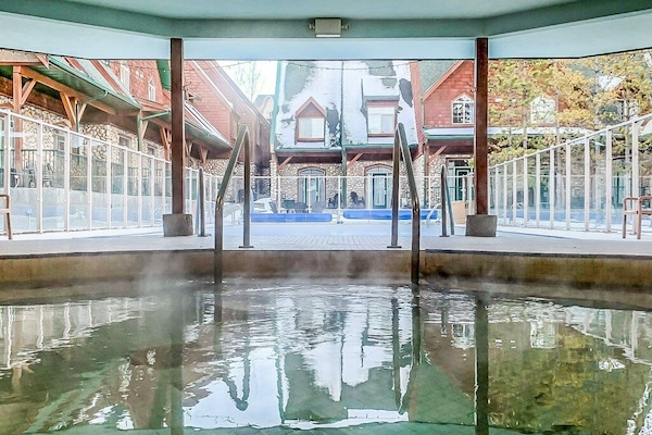 Piscine extérieure, piscine chauffée