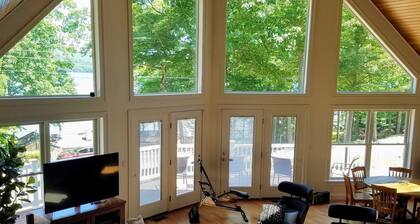 All season retreat waterfront chalet