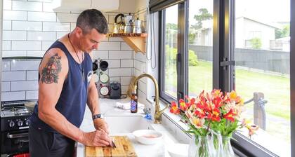 The Pirate's Rest, a tiny home by the beach.