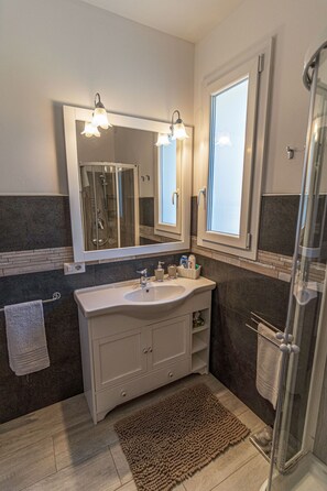 Een douche, een haardroger, een bidet