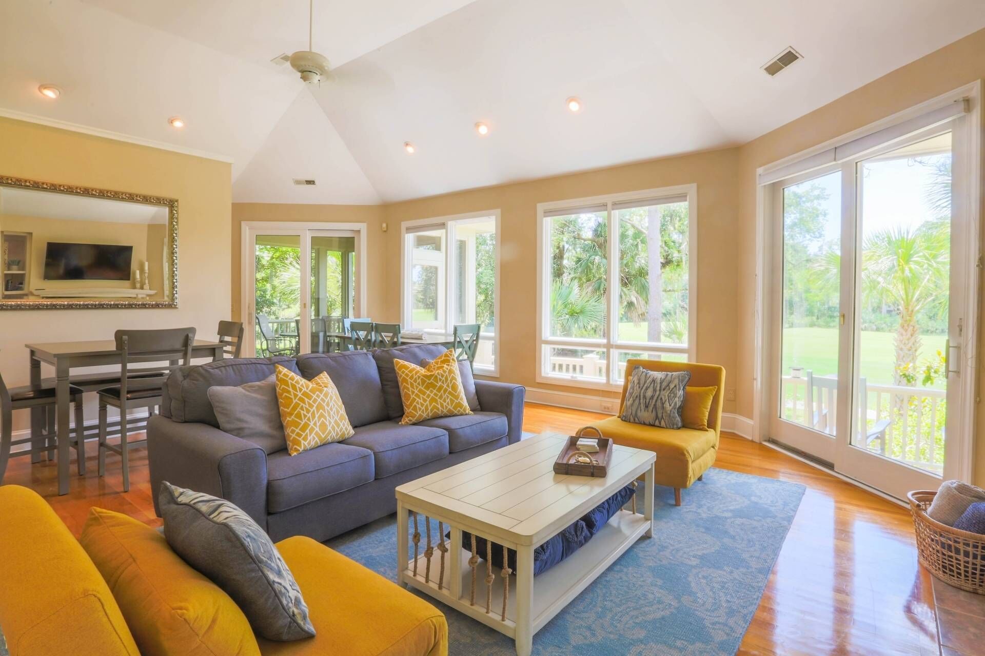 Gorgeous Natural Light, Vaulted Ceilings & Fairway Views.  Back Deck & Screened Porch.