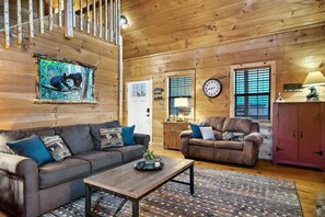 TV, fireplace, table football, video library