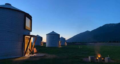 Clark Farm Silos #1 - Panoramic Mountain Views