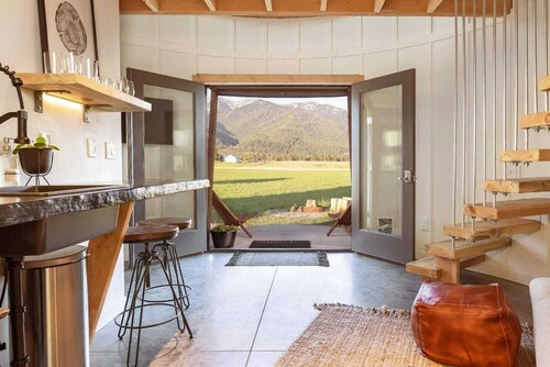 Clark Farm Silos #1 - Panoramic Mountain Views