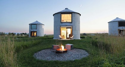 Clark Farm Silos #3 - Stunning Mountain Views
