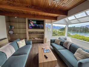 Smart TV, fireplace, streaming services, offices