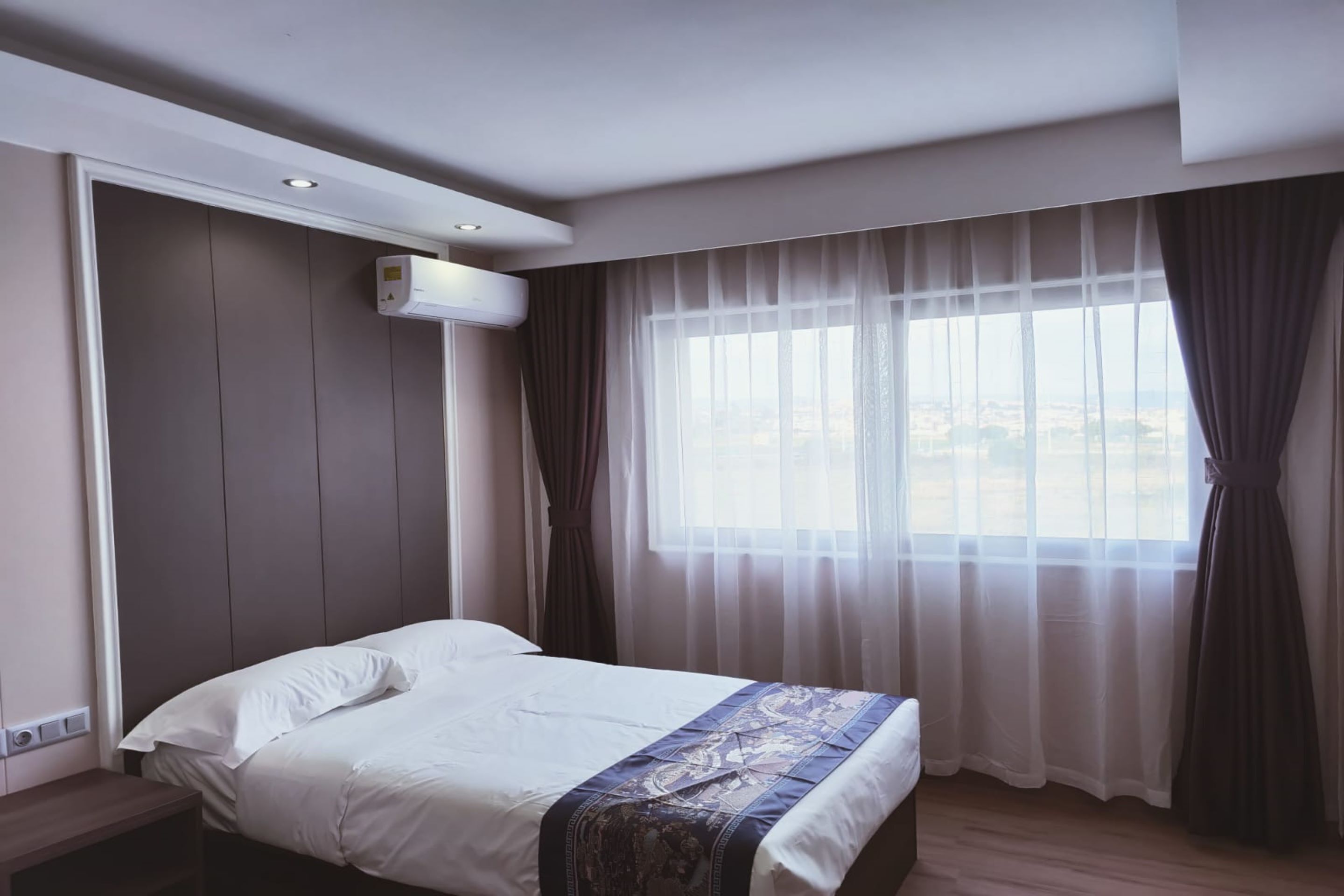 soundproofing, iron/ironing board, free wifi, bed sheets