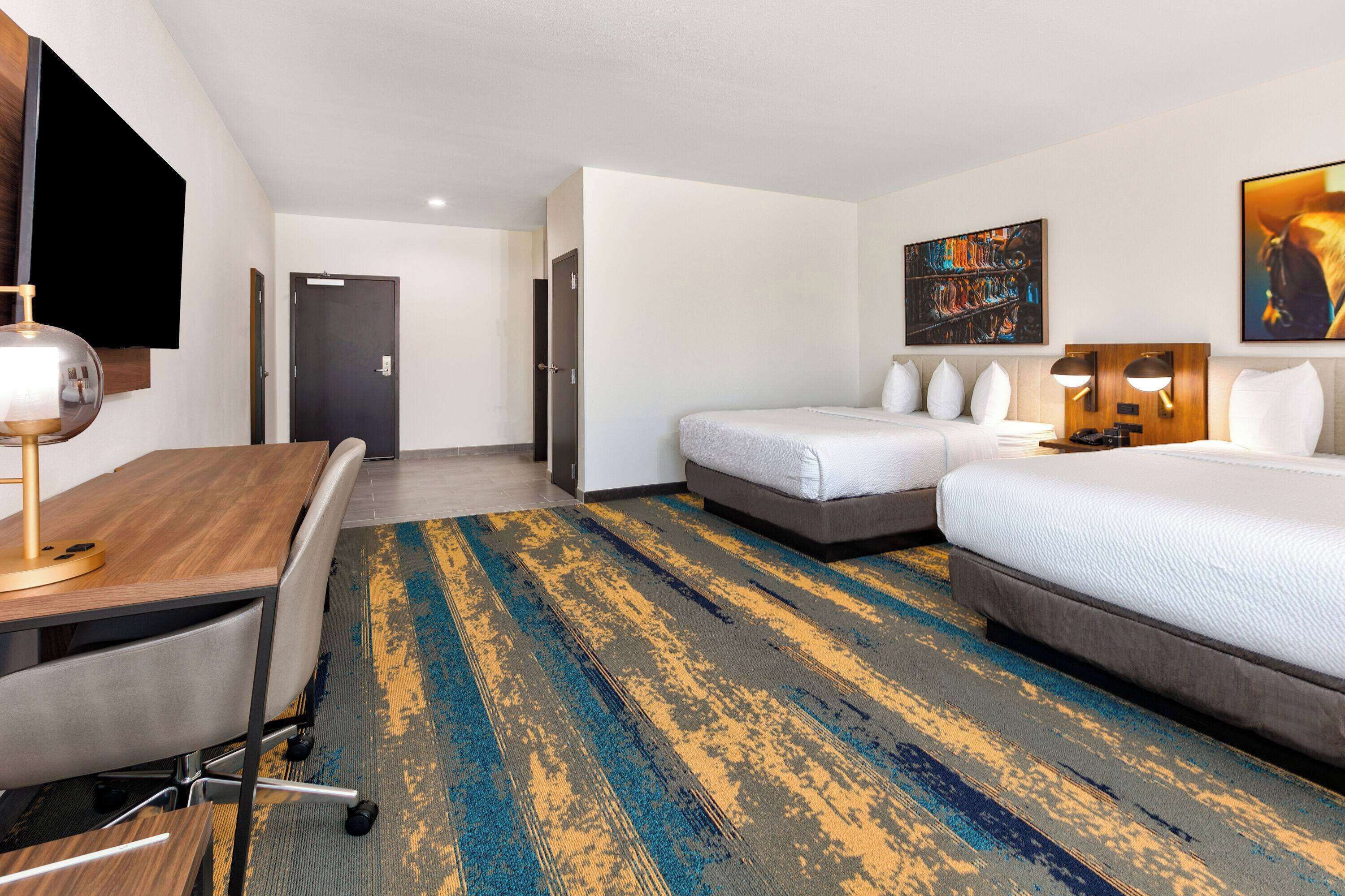 desk, laptop workspace, blackout curtains, soundproofing