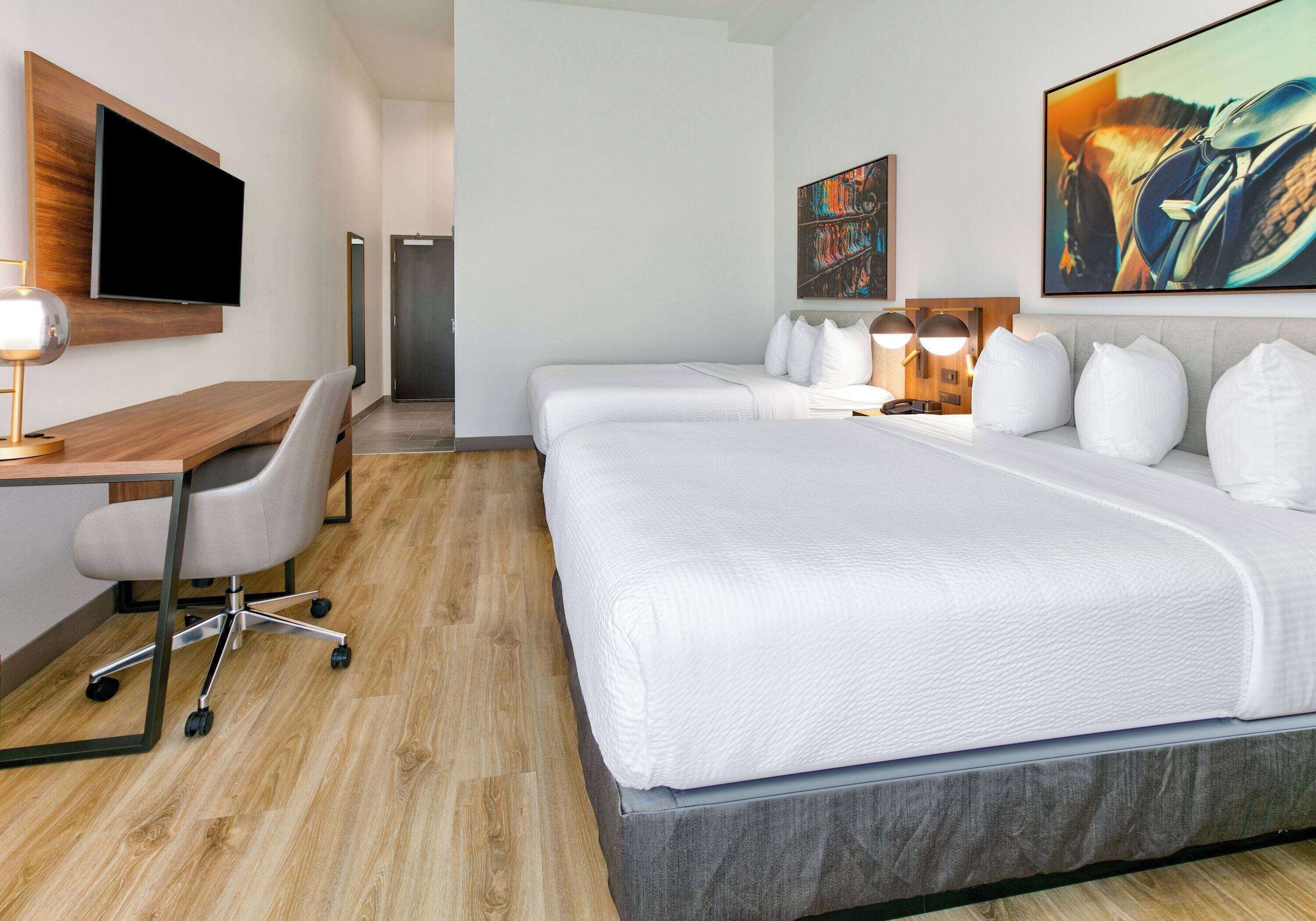 room, 2 queen beds, accessible, non smoking | desk, laptop workspace, blackout curtains, soundproofing