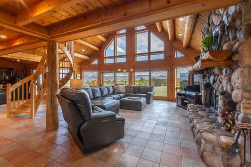 Colorado Luxury Log Home | 40 Private Acres | Fire Pit | Views | STR2025-009