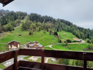 Property grounds - 150m from shops, floor -2, view ski slopes, swimming pool, balcony, ski locker, 40m², La Plagne (La Plagne)