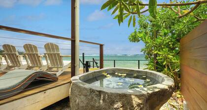 Modern, Beachfront 4 Bdrm - Eastside Retreat with A/C