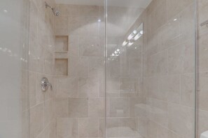 Shower, hair dryer, towels, soap - 2 BR Fully Furnished Apartment at Penn Quarters - Surrounded by Best Restaurants (Washington)