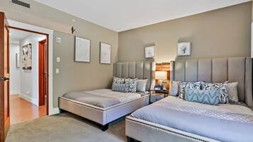 10 bedrooms, memory-foam beds, iron/ironing board, WiFi