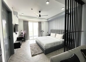 Bedroom of Studio Apartments in Gurgaon.