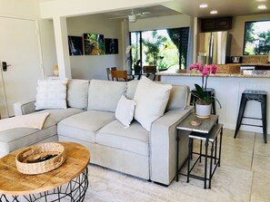 Smart TV, books, stereo