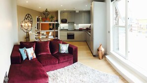 Basic Apartment, Multiple Beds | Living room - Bright 1 Bedroom Apartment With Large Private Terrace in Brixton (London)