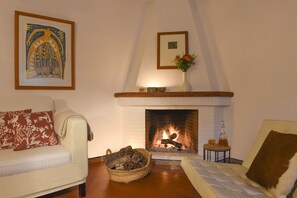 House, Multiple Beds | Living room | 30-inch TV with digital channels, fireplace - Beautiful House With Fantastic Views of the Sierra (Grazalema)