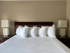 Blackout curtains, free WiFi, bed sheets