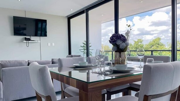 Dining - Luxury Apartment LEVEL 301, just 10 minutes away from downtown playa del carmen (Playa del Carmen)