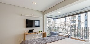 Studio Superior Casal | Dihias secara berasingan, Wi-fi percuma, cadar katil 