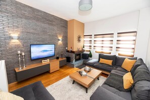 TV connectée, cheminée