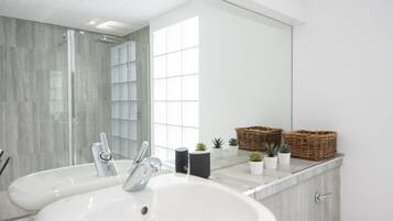 Shower, hair dryer